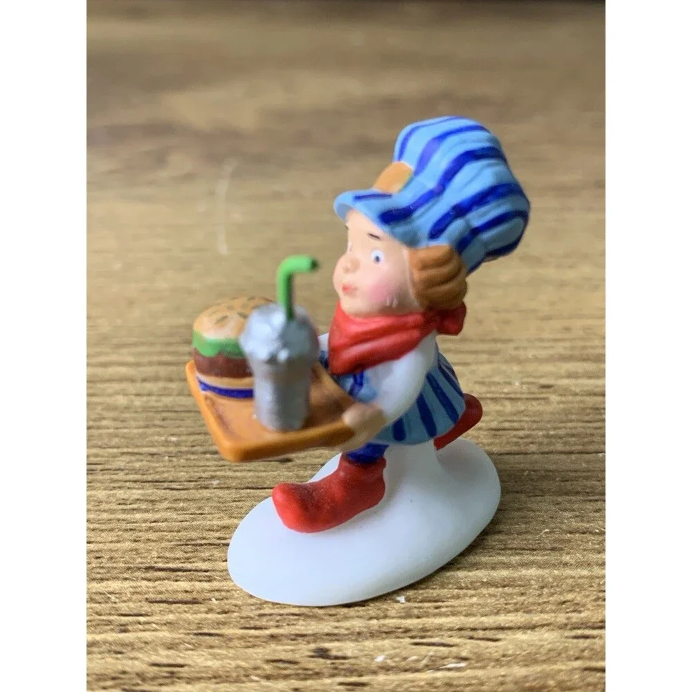 Dept. 56 North Pole Series One Choo-Choo Burger Coming Up Miniature Figure
